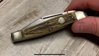 Vintage German Eye Stag Stockman Carl Schlieper Pocket Knife