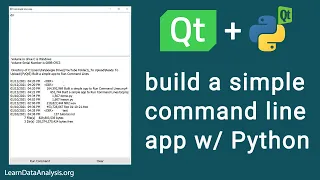 create a simple Python app to run Command Lines commands PyQt5 Tutorial