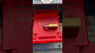 US Postal Service blue box mail collection