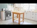 Mobile Kitchen Island w Small Footprint DIY How To