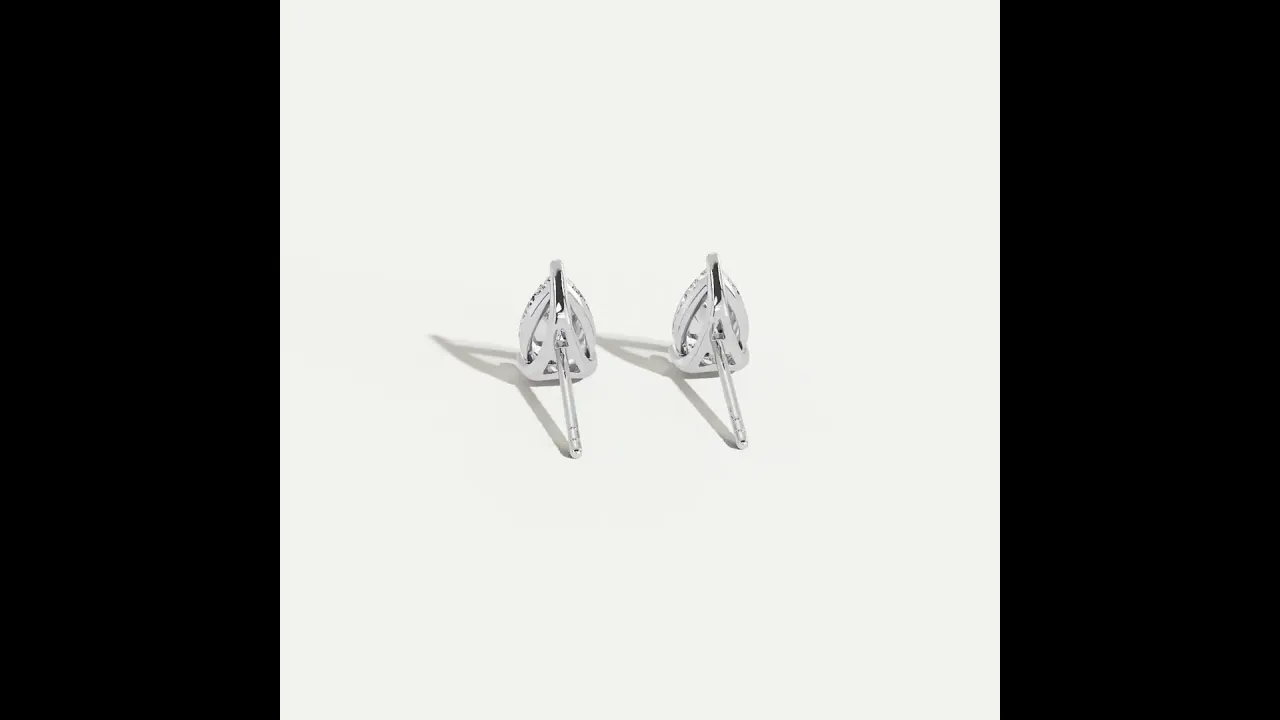 Pear Lab-Grown Diamond Solitaire Stud Earrings