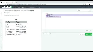 HackerRank SQL Revising Aggregations - Averages SQL Learning