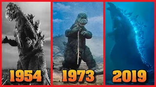 evolution of godzilla roars 1954 2019 