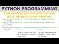 Python Program two files content and write the result into a new File