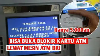 cara buka blokiran kartu atm bri tanpa ke bank
