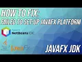 SOLVED Netbeans 15 JavaFX JDK Not Found Automatically
