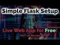 Create a free live web app using Python Flask and Heroku