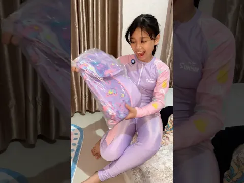 TAS RENANG BARU❗️😍 #davinadanzizi #unboxing #lucu #comedy #shorts