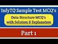 InfyTQ sample test data structures mcqs solution and explanation infytq mcqs Intellective Tech