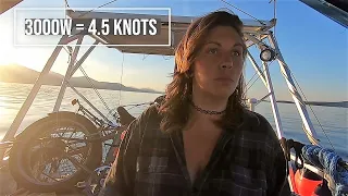 DIY Electric Sailboat Speed Test – Sailing Oka Solo –