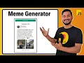 Meme API Project in JavaScript Project for Beginners JavaScript Projects