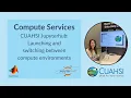 How To CUAHSI Jupyterhub - Launching and switching between compute environments