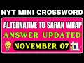 Alternative To Saran Wrap NYT Crossword Clue NYT Crossword