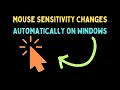 How to Fix Mouse Sensitivity Changes Automatically on Windows 11