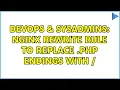 DevOps SysAdmins nginx rewrite rule to replace php endings with