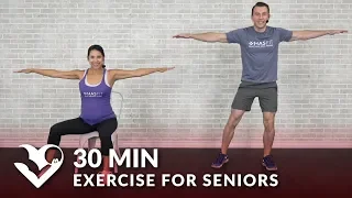 30 Min Exercise for Seniors Elderly Older People - Seated Chair Exercise Senior Workout Routines
