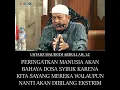 PERINGATKAN MANUSIA AKAN BAHAYA SYIRIK