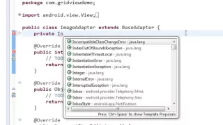 Android tutorial for beginners 94 GridView