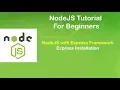 NodeJS Express Installation and Hello world Example