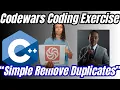 Codewars Coding Exercise - C