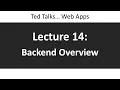 CSCI4208 - Lecture 14 Backend Overview