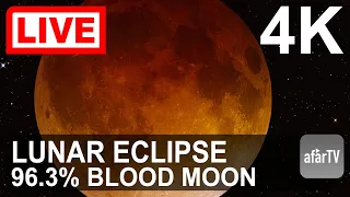 LIVE Lunar Eclipse in 4K Near-Total Blood Moon August 27 28 2026