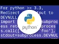 How to hide output of subprocess