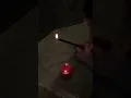 Relighting a candle with smoke part 2 ( same as part one, but in slo mo)