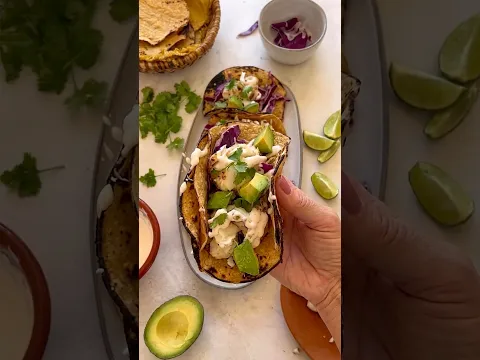 Simple Cod Tacos for a Perfect Weeknight Dinner 🌮 #tacos #codfish #easyrecipe