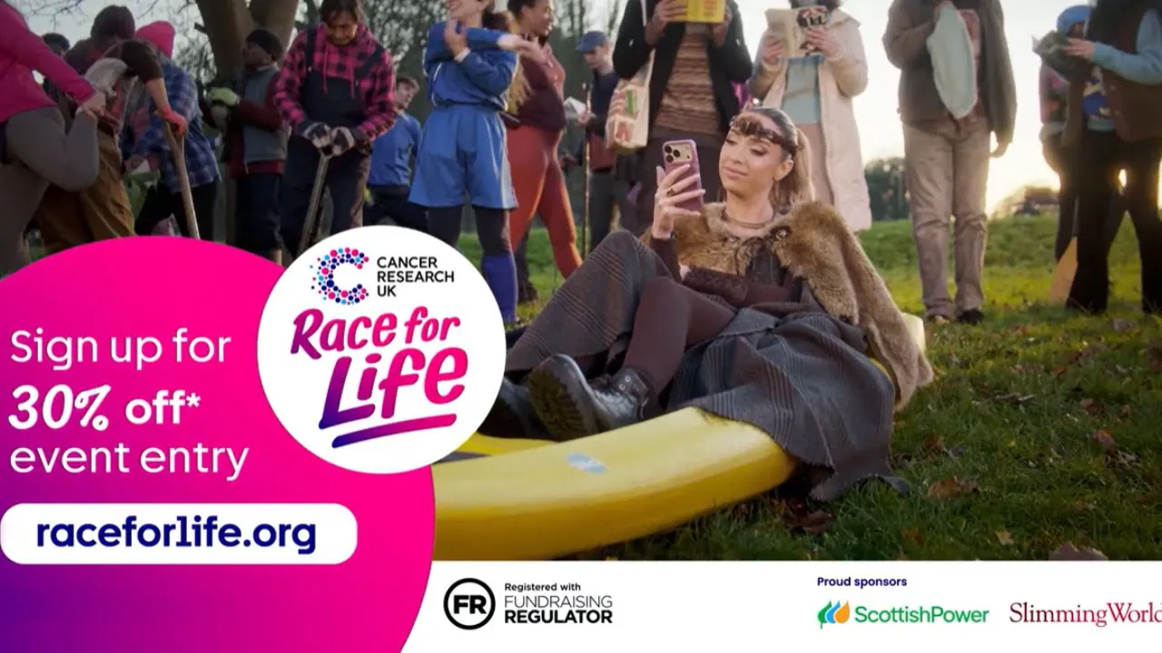 Cancer Research UK Race for Life — Race for Life - Sign up for your local event (YouTube video ad)