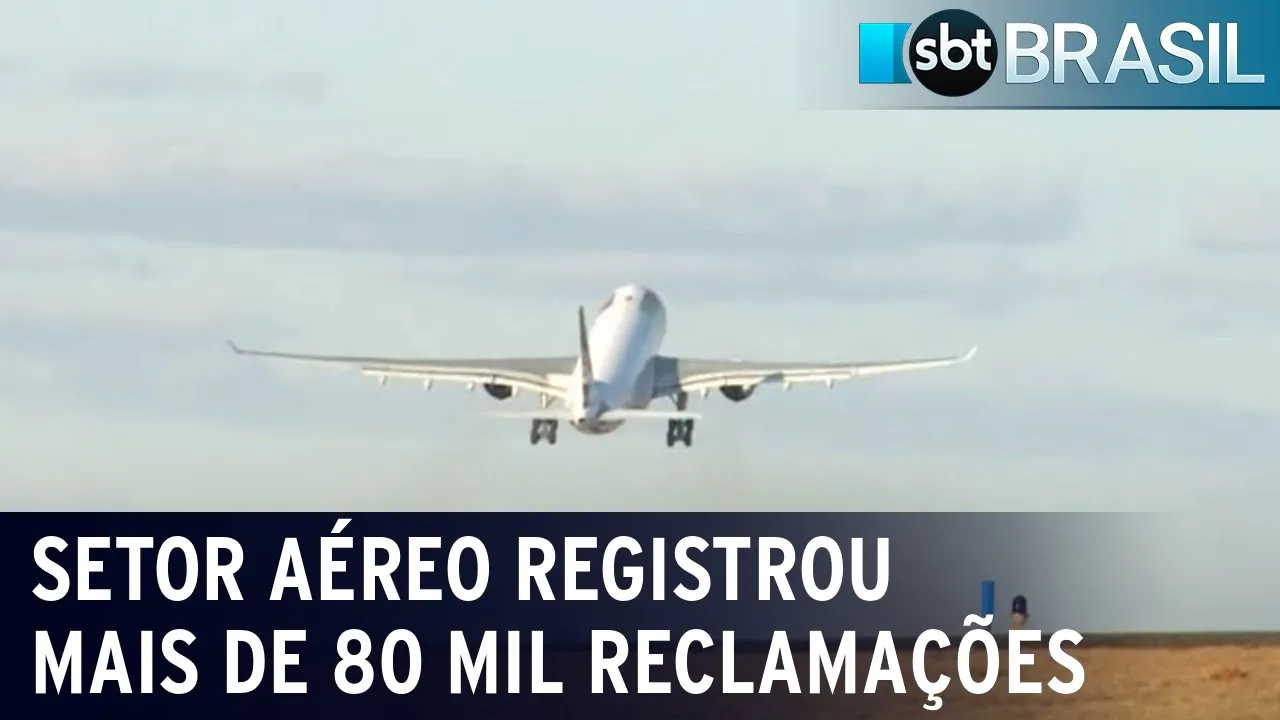 Setor aéreo recebeu mais de 87 mil reclamações dos consumidores em 2023 | SBT Brasil (09/01/24)