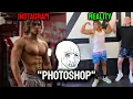 He uses photoshop