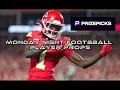 PRIZEPICKS NFL MONDAY NIGHT FOOTBALL PLAYER PROPS KANSAS CITY CHIEFS NEW ORLEANS SAINTS - 24