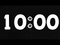 10 Minute Black White Themed Timer