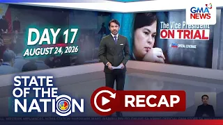 State of the Nation: (Part 1) Tinangay ng agos; Kaso ng Leptos; #ObetPH | SONA