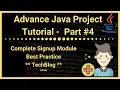 Part Complete Signup Module TechBlog Java Advance Project Tutorial