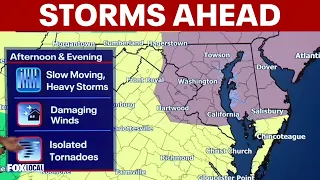 DC weather Smoke retreats as severe storms 105-degree heat threaten region