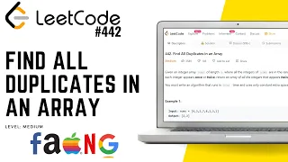 442 Find All Duplicates in an Array Leetcode Medium
