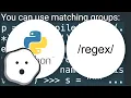 Python extract pattern matches