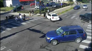 Motorcycle crash June 12 2021 at 26th and Penn Ave N