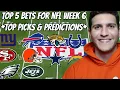 Top 5 Bets For NFL Week 6 Top Picks Predictions
