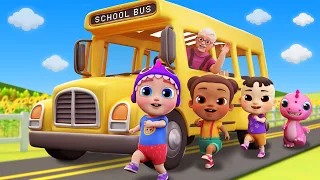 The Wheels on The Bus Song | Funny Bunny - Nursery Rhymes & Kids Songs Compilation