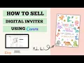 How to Sell Digital Invitations on Etsy using Canva Invitations and Listing Photos Full Tutorial