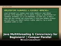 Java Multithreading Concurrency for Beginners Master Parallel Programming Ace Interviews
