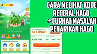 Download CARA MELIHAT KODE REFERAL HAGO DAN CURHAT MASALAH PENARIKAN HAGO MP3