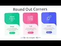 Creative CSS Round Out Corners Cards Html CSS Card