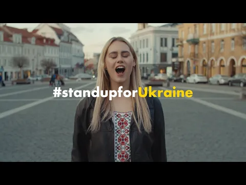 Download MP3 Ukrainian refugee sings with Lithuanians in support for Ukraine