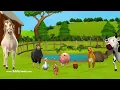 Old MacDonald Had A Farm - 3D Animation English Nursery Rhymes & Songs for children