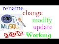 How to Rename Table Change Modify Columns in MySQL Step-by-Step Guide