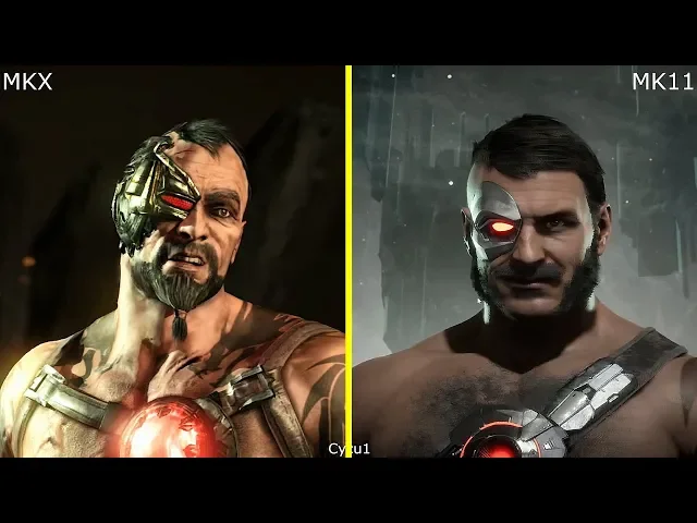 Mortal Kombat 11 vs MKX Returning Characters Model Comparison
